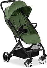 hauck Travel N Care Plus, Green - Reisebuggy für Kinder ab Geburt bis 22 kg mit Liegefunktion & Kopfposter - Leicht (7,2 kg) & Einhändig Faltbar - Selbststehend - UPF 50+ & Netzfenster - Details ansehen