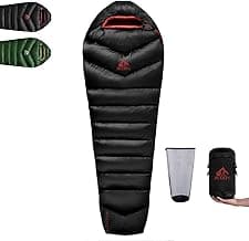 Daunenschlafsack für den Winter – Ultraleichter, tragbarer und kompakter Winterschlafsack für Outdoor-Aktivitäten, geeignet für Erwachsene und Kinder, Camping, Wandern. - Details ansehen