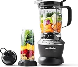 nutribullet Full Size Blender, Elektrischer Mixer, Multifunktionaler Stabmixer, Professioneller Mixer, 1000 Watt Leistung, 1,6l Becher, grau, NBF450DG - Produktbild
