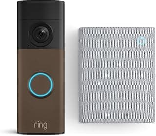 Ring Battery Video Doorbell (neueste Gen.) + Chime (3. Gen.) | Videotürklingel-Kamera mit Retinal 2K, optimierter Zoom (bis zu 6x) | Eingebauter Akku | 30 Tage Gratiszeitraum für Ring-Abonnement - Top Deal