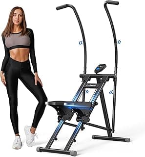 MERACH 2026 Stair Stepper für zuhause,Vertical Stair Climber Maschine | Ganzkörper-Workout,Compact Folding Cardio Übung Climber mit erweiterten Schrittweite,verstellbare Lenker & Pedale,Bis 150 KG - Details ansehen