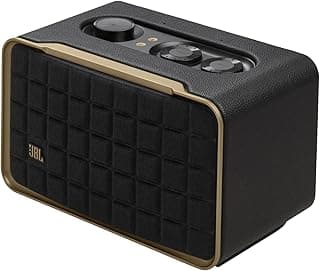JBL Authentics 200 Smart Home Lautsprecher – 70er Jahre Retro-Design Bluetooth Box – Mit Quadrex Grill, Google Assistant, Alexa, AirPlay und JBL One App – Schwarz - Günstig online kaufen