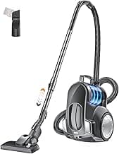 Beutelloser Staubsauger 1200W Starke Saugleistung,Kompakt Leicht Bodenstaubsauger ohne Beutel,Leiser <70dB,2,5L Staubbehälter,Bodendüse für Hartböden Teppiche,Waschbarer HEPA-Filter - Top Deal