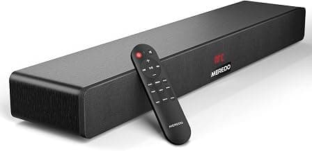 MEREDO Soundbar 2.1 Holz für TV Geräte 150W mit integriertem Subwoofer mit ARC Kable, Optisch, AUX, BT 5.0 5 EQ-Modi Lautsprecher Soundsystem für Fernseher für Heimkino-71cm - Amazon Angebot