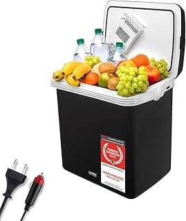 TZS First Austria - Elektrische Kühlbox 32L - Kühl- & Wärmefunktion - 12V/230V für Auto & Steckdose - Thermoelektrisch & Leise - Camping & Reise - Schwarz - Produktbild