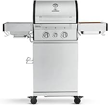 BURNHARD® Gasgrill 2-Brenner 900°C Infrarot-Keramikbrenner, Gusseisen-Grillrost, klappbare Seitentische, Grillabdeckung – FRED Jr. Deluxe – Series 3 - Günstig online kaufen