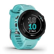 Garmin Forerunner 55 – GPS-Laufuhr mit 1,04“ Always-On-Farbdisplay, täglichen Trainingsempfehlungen, Laufzeitprognose, Sport-Apps, Schwarz und bis zu 14 Tagen Akkulaufzeit. - Produktbild