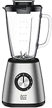 Jamie Oliver by Tefal Standmixer, benutzerfreundlich, 800 Watt Leistung, robuster Thermoglas-Behälter (1,25 L Nutzinhalt), Crushed-Ice-Funktion, 5 Geschwindigkeitsstufen, Mixer, Edelstahl, BL43J810 - Produktbild