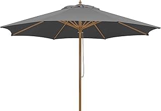 Schneider Sonnenschirm Malaga, anthrazit, 300 cm rund, 614-15, Gestell Alu/Stahl, Bespannung Polyester, 7.2 kg - Produktbild