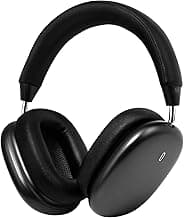 Noise Cancelling Over-Ear Kopfhörer – Wireless 5.4 Headphones mit Bass, 80-Stunden Akku, Touch-Steuerung, abnehmbaren magnetischen Ohrpolstern & schlankem Metalldesign (Schwarz) - Amazon Angebot