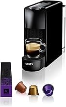 Nespresso Krups Essenza Mini Kaffeekapselmaschine, 7 Kapseln, 19 bar, Energiesparmodus, 1260 Watt, ‎0,6 l Wassertankvolumen, sehr kleines Gehäuse, schwarz, Energieklasse A, XN1108 - Günstig online kaufen