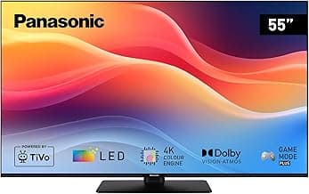 Panasonic TB-55W61AEZ, W61 Serie, 55 Zoll, 4K Ultra HD LED Smart TV, 2025, TiVo, Dolby Vision & Atmos, Game Mode Plus, Alexa & Google Sprachsteuerung, Schwarz - Produktbild