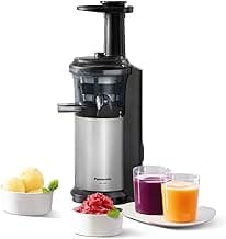 Panasonic MJ-L500S Slow Juicer / Entsafter / 2 Einsätze für Säfte & tiefgefrorene Zutaten / Frozen Joghurt / Silber - Günstig online kaufen
