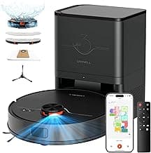 Saugroboter mit Wischfunktion 8000Pa, 200Min Laufzeit Staubsauger Roboter mit Absaugstation 3.5L,LiDAR Navigation, 4-in-1 Saug und Wischroboter für Teppich Tierhaare Böden, APP Steuerung - Günstig online kaufen