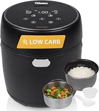 Tristar Digitaler Reiskocher mit Low-Carb-Funktion, 8 Automatikprogramme, 0,6 L Reis Kapazität, Digitales Bedienfeld, Leicht zu Reinigen, RK-6238 - Top Deal