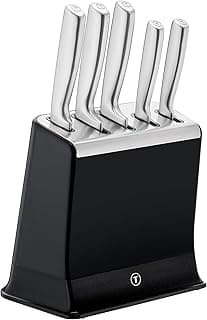Tefal EverSharp Pro 5-teiliges Messer-Set mit selbstschärfendem Messerblock, patentierte Schärftechnologie, deutscher rostfreier Edelstahl, Schwarz, K2976S04 - Details ansehen