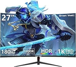 Curved Gaming Monitor 27 Zoll, 180 Hz, FHD 1920×1080, 1800R Curved Bildschirm, FreeSync, HDR10, VA, VESA 100x100 mm —Schwarz - Günstig online kaufen