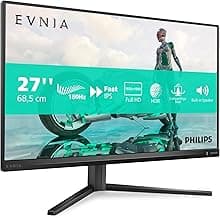 Philips Evnia 27M2N3200AM - 27 Zoll Full HD Gaming Monitor, 180 Hz, 1 ms, FreeSync Prem., G-Sync comp., HDR10 (1920x1080, 1x DisplayPort 1.4, 2X HDMI 2.0) schwarz-grau - Produktbild