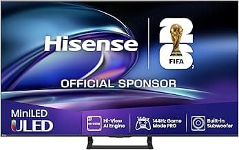 Hisense 50E89Q Fernseher, 50 Zoll (126cm), 4K ULED Mini LED, Smart TV, 144Hz Game Mode PRO, Hi-View AI Engine, AI Smoothmotion, Built-in Subwoofer, Dolby Vision.Atmos, Filmmaker Mode, Hi-Concerto - Günstig online kaufen