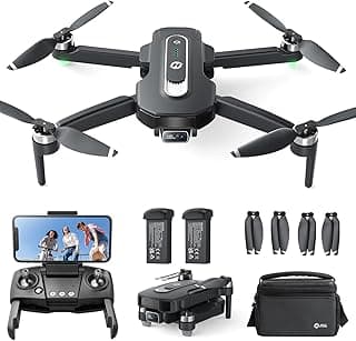 Holy Stone HS460 GPS Drohne mit Kamera 4K für Anfänger, 52 Min. Lange Flugzeit, Bürstenloser Motor, Follow Me, Rückkehr, 5G FPV Übertragung Faltbare Kameradrohne unter 249g für Erwachsene - Details ansehen