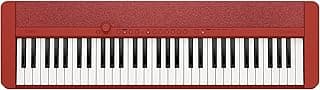 Casio Casiotone CT-S1RD Piano-Keyboard mit 61 anschlagdynamischen Tasten, 61 Sounds, rot - Details ansehen