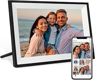 Humblestead Digitaler Bilderrahmen 10,1 Zoll 32GB WiFi Elektronischer Bilderrahmen 1280x800 HD intelligenter Touchscreen, Automatische Drehung, mühelose Fernkonfiguration über die AiMOR-App, Schwarz - Produktbild