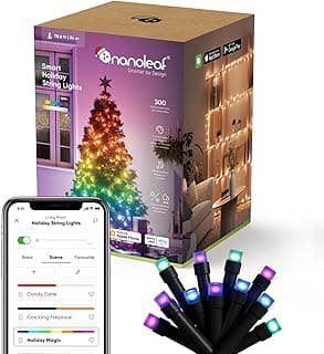 Nanoleaf 24M Smarte Lichterkette with Weihnachtsszene, RGBIC LEDs, drinnen und draußen, Musik Sync, Matter über WLAN, Funktioniert mit App, Sprachsteuerung (Alexa Google Apple Home) Dekoration - Günstig online kaufen