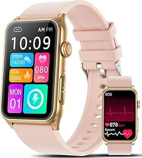 2026 Neue Smartwatch Damen mit EKG/ΒΙυtｚυcker/ΒΙutdruck/BMI/HRV/Harnsäure,1,57 Gesundheitsuhr Fitness mit Telefonfunktion 24H Pulsuhr SpO2 Schlaf/Apnoe-Monitor Menstruationszyklus Uhr - Jetzt günstig kaufen