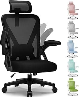 Bürostuhl,Bürostuhl Ergonomisch mit Verstellbarer Kopfstütze,Armlehnen und Lendenwirbelstütze, Schreibtischstuhl Drehstuhl Wippfunktion bis 135°,Chefsessel Rückenschonend, 150kg - Günstig online kaufen