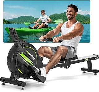 WENOKER Magnetisches Rudergerät für Zuhause: <30dB Leises Fitnessgerät für Wohnungen, hochkant gelagert & Platzsparend mit 160kg Tragkraft, App-Anbindung (Kinomap) & 16 Widerstandsstufen - Günstig online kaufen