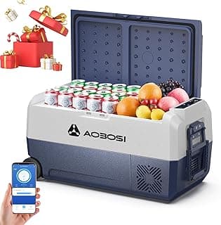 AAOBOSI Kompressor Kühlbox 36L, kühlbox Auto 12v 230v mit APP-Steuerung, -20℃ bis 20℃ Camping kühlschrank, für Wohnmobil, Boot, Autoreisen - Stark reduziert