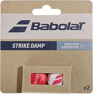 Babolat - 2er-Set Grips Modell Strike Damp, für Schläger Modell Pure Strike, Vibrationsdämpfer Rot, Einheitsgröße, Maximale Vibrationsabsorption, Tenniszubehör - Details ansehen