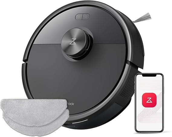 roborock Q7 M5-Set Saugroboter mit Wischfunktion, 10.000Pa Saugkraft, Dual Anti-Tangle-System, 150Min Laufzeit, LiDAR Navigation, Staubsauger Roboter für Teppich, Tierhaare, APP Steuerung (Schwarz) - Günstig online kaufen