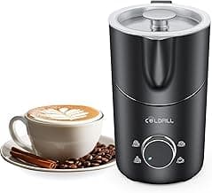 Milchaufschäumer Elektrisch 8-in-1, 400ml Automatischer Milchschäumer für Heiße & Kalte Schäume, Spülmaschinengeeignet, Abnehmbares, Leise, für Latte, Cappuccino, Sojamilch, Hafermilch - Stark reduziert
