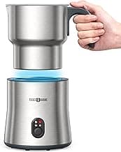 PARIS RHÔNE Milchaufschäumer, 4-in-1 500ML Milchaufschäumer Elektrisch Induktion, Spülmaschinenfest, für heißer Schokoladen, Heißer/Kalter Milchschaum, Warme Milch - Produktbild