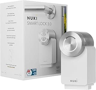 Nuki Smart Lock 3.0 Pro, smartes Türschloss mit WiFi-Modul für Fernzugriff, elektronisches Türschloss macht das Smartphone zum Schlüssel, mit Akku Power Pack, AV-TEST-geprüft, weiß - Extrem reduziert