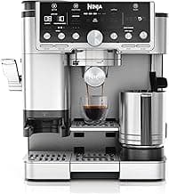 Ninja Luxe Pro 3-in-1-Kaffeemaschine mit Mahlwerk und Aufschäumer für Latte, Cappuccino, Cold Brew & Espresso, einfache Handhabung, 5 Voreinstellungen zum Aufschäumen, Silber, ES701EU - Details ansehen