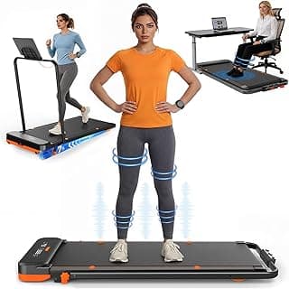 JAGJOG Laufband für Zuhause mit 5 Reha & 5 Vibrationsstufen, 6 in 1 Klappbares Walking Pad, 7% Steigung, 2,5 PS Motor (<40 dB), 1-10km/h Laufband Schreibtisch, Smart App, Fernbedienung, Schwarz - Top Deal