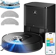 Proscenic Q8 Max Saugroboter mit Wischfunktion, 8000 Pa 200 Min Staubsauger Roboter mit 3L Staubbeutel, LiDAR-Navigation mit 5 Karten & Linienlaser-Hindernisvermeidung, Steuerung über APP Alexa Siri - Amazon Angebot