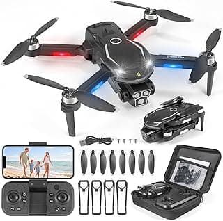 Drohne mit Kamera HD 4K,RC Faltbare FPV WiFi Live Ãœbertragung Drohne für Kinder Anfänger, 2 Akku,Bürstenloser Motor, Flugbahnflug, Hindernisvermeidung, One Key Start/Landen, Headless Modus - Jetzt günstig kaufen