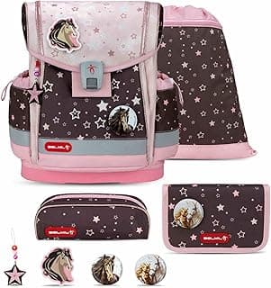 Belmil Classy Plus Schulranzen Set 5-teilig mit Brustgurt (405-78/AG/S) - Details ansehen