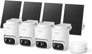 eufyCam C37 4-Kamera-Set, Überwachungskamera Außen, Farbnachtsicht, Solar | ohne Abo, HomeBase Mini, Gesichtserkennung - Jetzt günstig kaufen