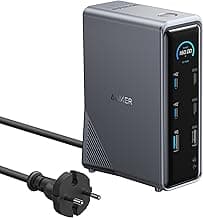 Anker Prime Dockingstation, 14-Port mit 160W Max. Leistung, 10Gbit/s schnelle Datenübertragung, smartes Interface in Echtzeit, Audio und Ethernet Ports, Dual 4K Displays für Dell, MacBook und mehr - Günstig online kaufen