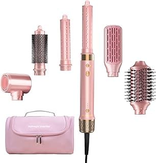 StyleVibe Airstyler 6-in-1 mit Reisetasche, High Speed Ionen Föhn & Multifunktionaler Hairstyler, Auto-Wrap Lockenstab automatisch, Keine Hitzeschäden Warmluftbürste, Styling, Volumisieren - Produktbild