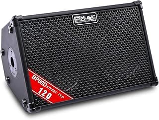 Coolmusic BP60D 60 W x 2 Lautsprecher batteriebetriebener Verstärker für Akustikgitarre, tragbarer Bluetooth-Lautsprecher mit Reverb Chorus Delay-Effekt, 7 Eingänge - Produktbild