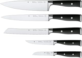 WMF Grand Class Messerset 5teilig, Made in Germany, 5 Messer geschmiedet, Küchenmesser, Performance Cut, Spezialklingenstahl - Details ansehen