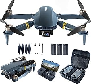 800 Meter Reichweite Drohne mit Kamera 4K – 84 Minuten Flugzeit, WiFi FPV faltbare Quadrocopter, bürstenlosem Motor, Auto-Hover, Auto-Follow (3 Akkus) - Super Angebot