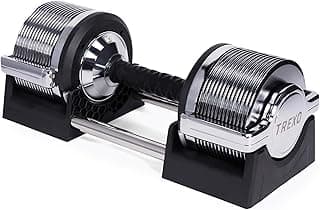 XTREXO Chrom Verstellbare Hantel von 3 bis 32 kg, Kurzhantel Verstellbar für Krafttraining mit 30 Einstellstufen Gewichte, Hantel Einstellbar mit Ergonomischem Anti-Rutsch-Griff Für Fitnessübungen - Top Deal