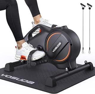 YOSUDA Pedaltrainer, Beintrainer für Zuhause mit 2 Widerstandsbändern und Rutschfester Matte, Mini Heimtrainer für Senioren, Arm und Beintrainer im Sitzen, 16-stufiger Einstellbarer Widerstand - Jetzt günstig kaufen