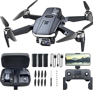 GPS Drohne mit Kamera 4K UHD für Erwachsene – 90 Min Flugzeit, lange Reichweite, Auto Return, automatisches Folgen, bürstenloser Motor, 5G FPV RC Quadcopter für Anfänger von NAFYRE N11 PRO - Super Angebot